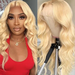 Ginger Orange Blonde Color Loose Wave 13X4 Lace
Frontal Synthetic Wig For Women Preplucked Bleach
Knots Cosplay Daily Party