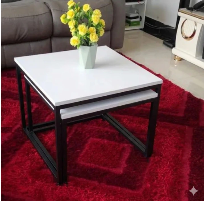 【PROMOTION!】Bree Coffee Table Square Nesting Table Furniture High Quality Durable Classic Sitting Room Coffee Tables