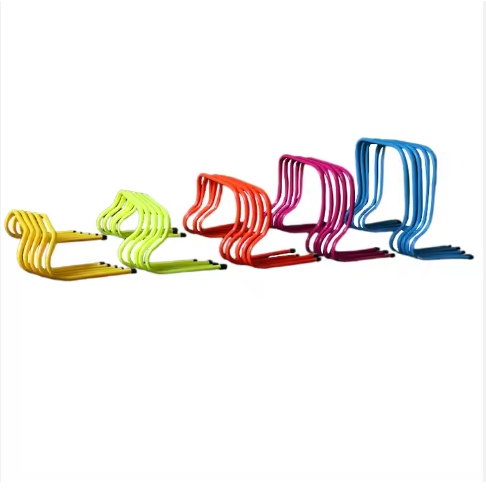 6pcs 15CM High Agility Training Hurdles Set Portable Speed Hurdles for Football Soccer Basketball Handball Netball Volleyball Athletics Fitness Jump Training Durable Plastic Sports Equipment