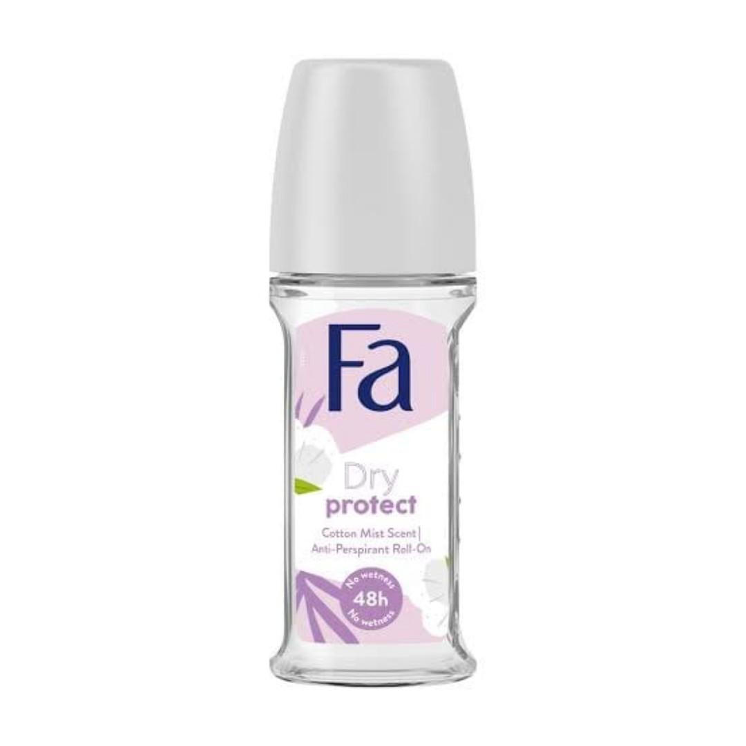 FA Dry Protect Anti-Perspirant Roll On 50ml Long Lasting Deodorant Fresh Underarm Sweat & Odour Protection Daily Personal Care Roll-On for Women Men