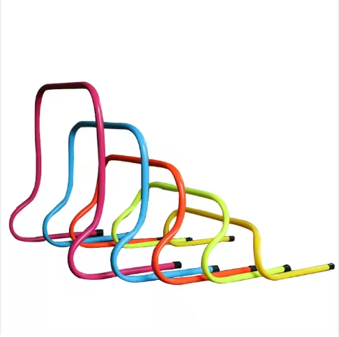 6pcs 15CM High Agility Training Hurdles Set Portable Speed Hurdles for Football Soccer Basketball Handball Netball Volleyball Athletics Fitness Jump Training Durable Plastic Sports Equipment