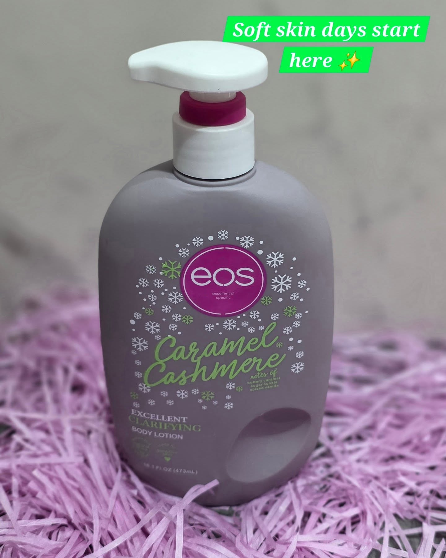 EOS Peppermint Cashmere Extreme Glowing Body Lotion 473ml Moisturizing Body Cream Shea Butter Vitamin E Hydrating Radiant Skin Lotion Soft Smooth Skin Daily Body Care