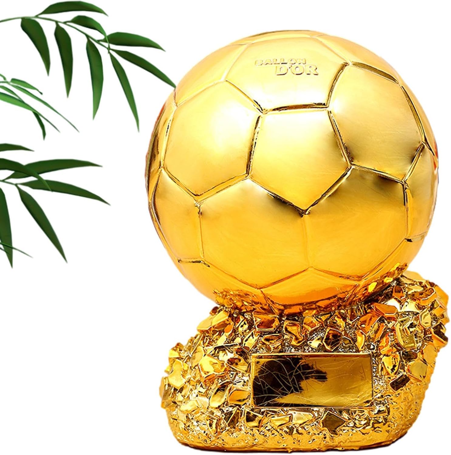 Generic Golden Football Trophy Cup Award Soccer Champion Sports Trophy Winner Prize School Competition Sports Day MVP Top Scorer Tournament Championship Award Decorative Football Trophy Gift