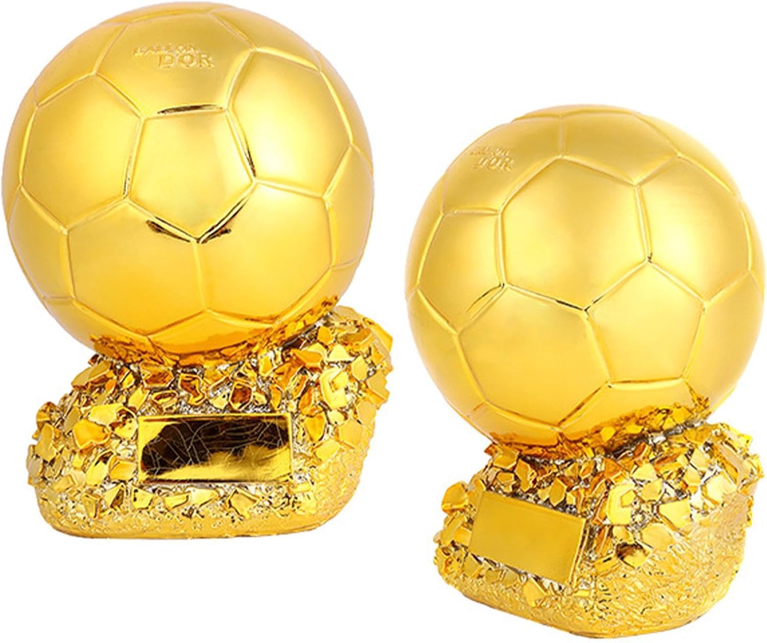 Generic Golden Football Trophy Cup Award Soccer Champion Sports Trophy Winner Prize School Competition Sports Day MVP Top Scorer Tournament Championship Award Decorative Football Trophy Gift