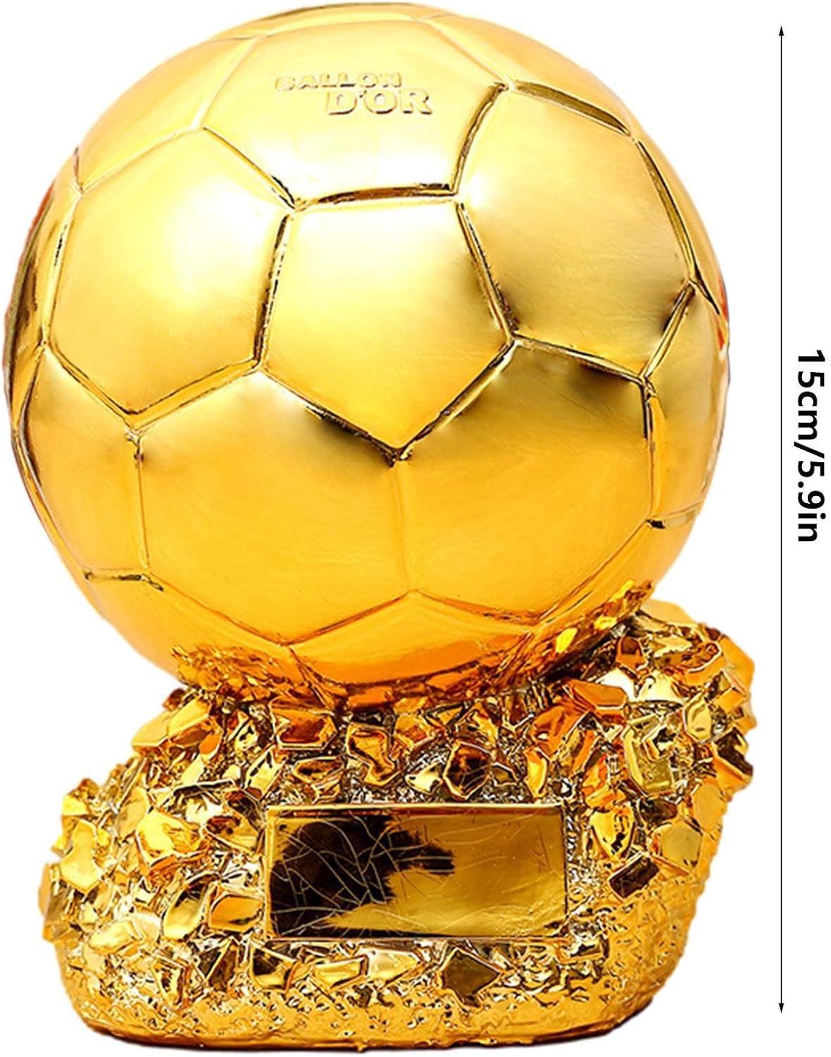 Generic Golden Football Trophy Cup Award Soccer Champion Sports Trophy Winner Prize School Competition Sports Day MVP Top Scorer Tournament Championship Award Decorative Football Trophy Gift