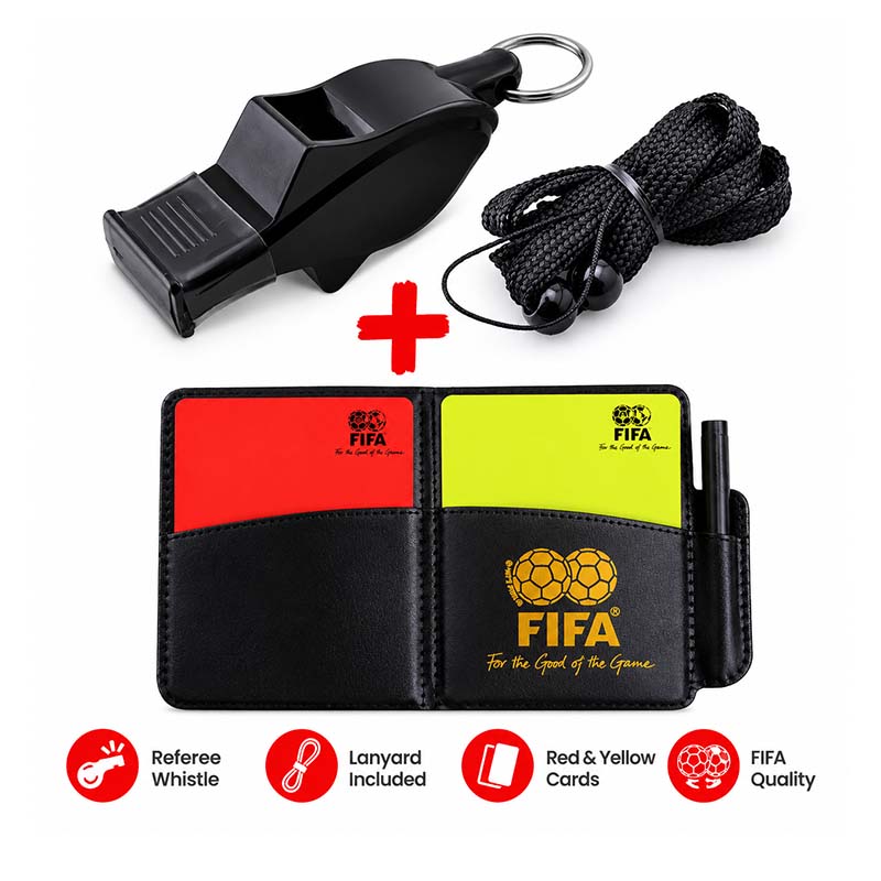 2 Packs Football Referee Whistle Red Yellow Cards Set With Lanyard Card Holder Professional Soccer Match Officiating Kit Coaches Schools Training Sports Game Referee Accessories Football Equipment Set