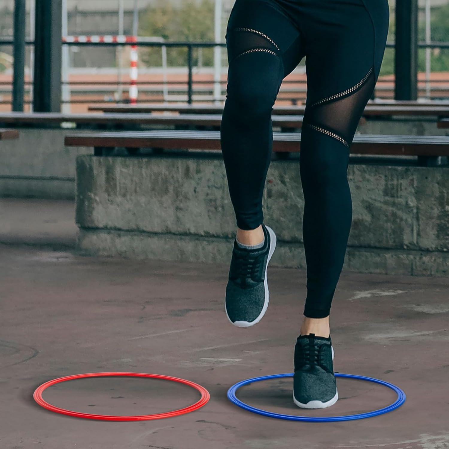 3 Pcs Agility Rings Speed Training Hoops For Football Soccer Basketball Handball Netball Footwork Quickness Balance Coordination Fitness Sports Drills School Team Practice Outdoor Indoor Exercise Kit