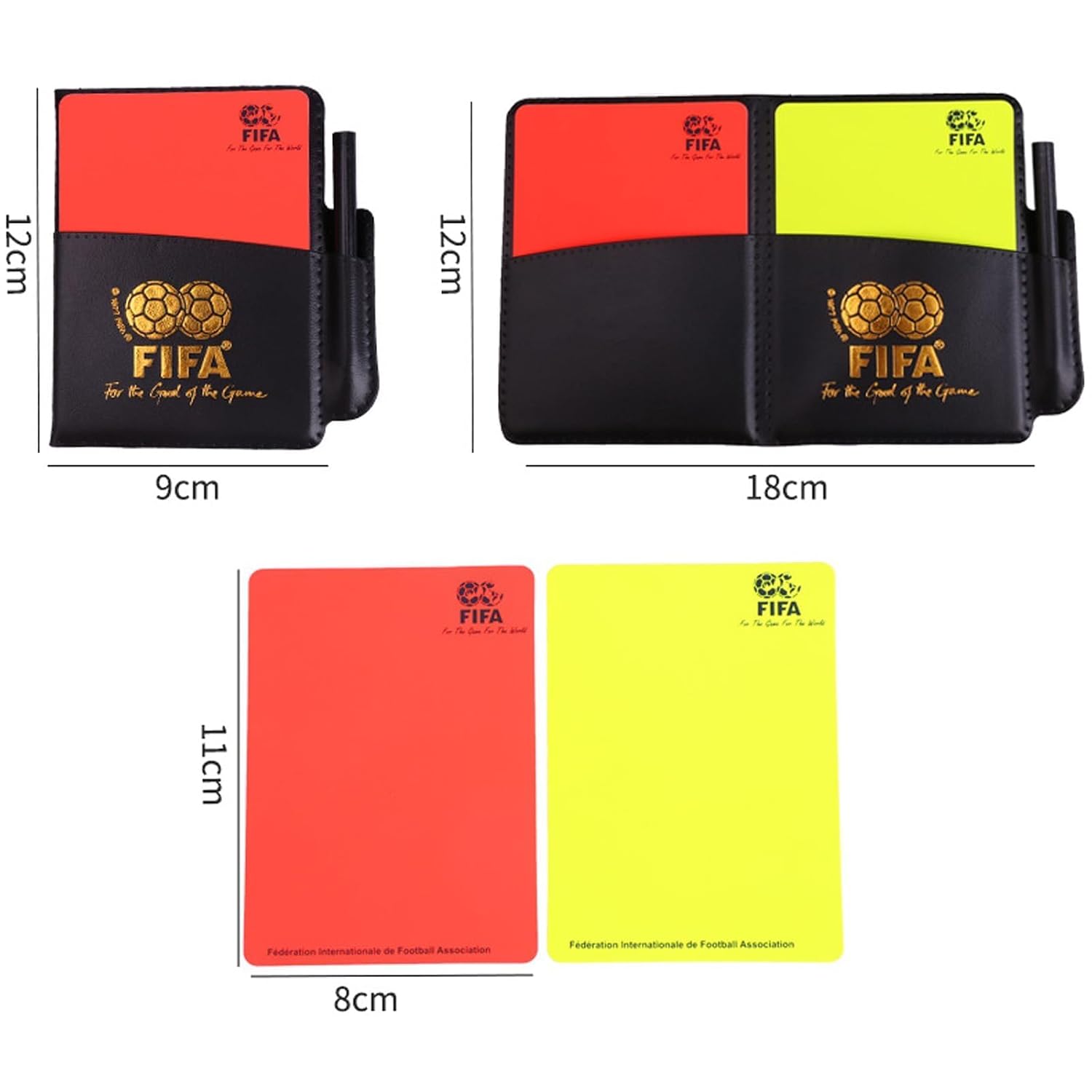 2 Packs Football Referee Whistle Red Yellow Cards Set With Lanyard Card Holder Professional Soccer Match Officiating Kit Coaches Schools Training Sports Game Referee Accessories Football Equipment Set