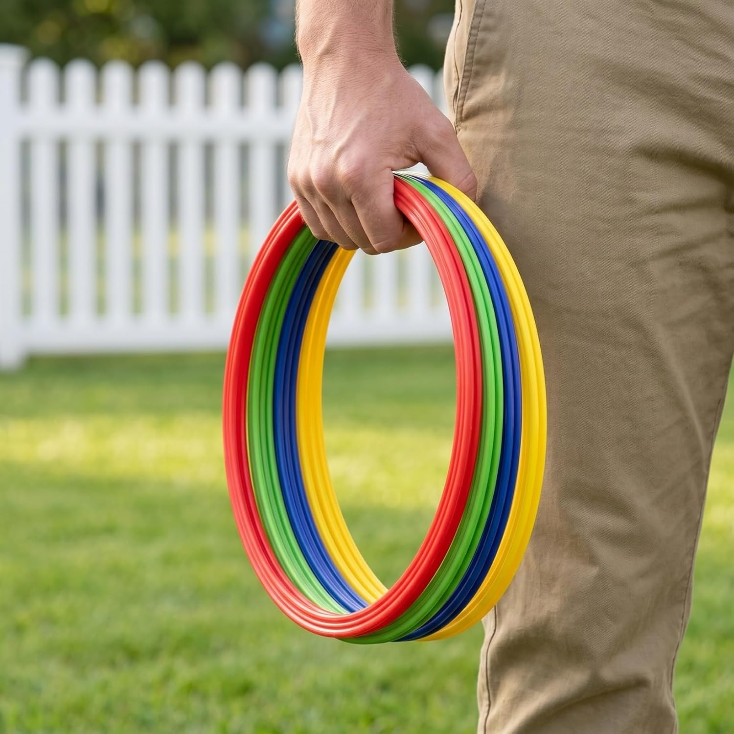 3 Pcs Agility Rings Speed Training Hoops For Football Soccer Basketball Handball Netball Footwork Quickness Balance Coordination Fitness Sports Drills School Team Practice Outdoor Indoor Exercise Kit