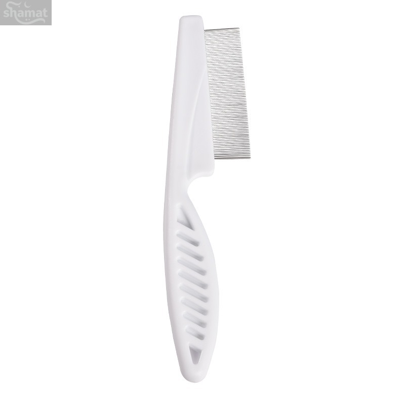 Pet Dense Pin Flea Comb, Universal Cat Dog Loose Fur Detangling Comb, Rounded Tip Lice Egg Remover Pet Grooming Comb