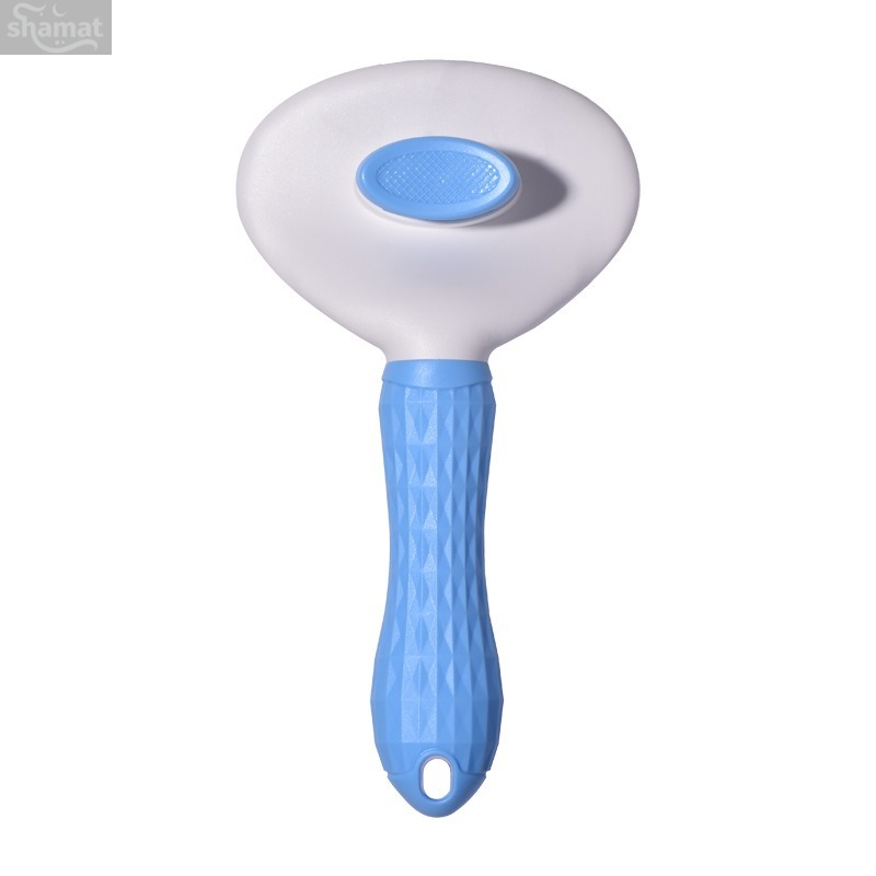 One-click Self Cleaning Pet Slicker Brush, Cat Dog Universal Deshedding Detangling Brush, Skin-friendly Massage Pet Hair Remover