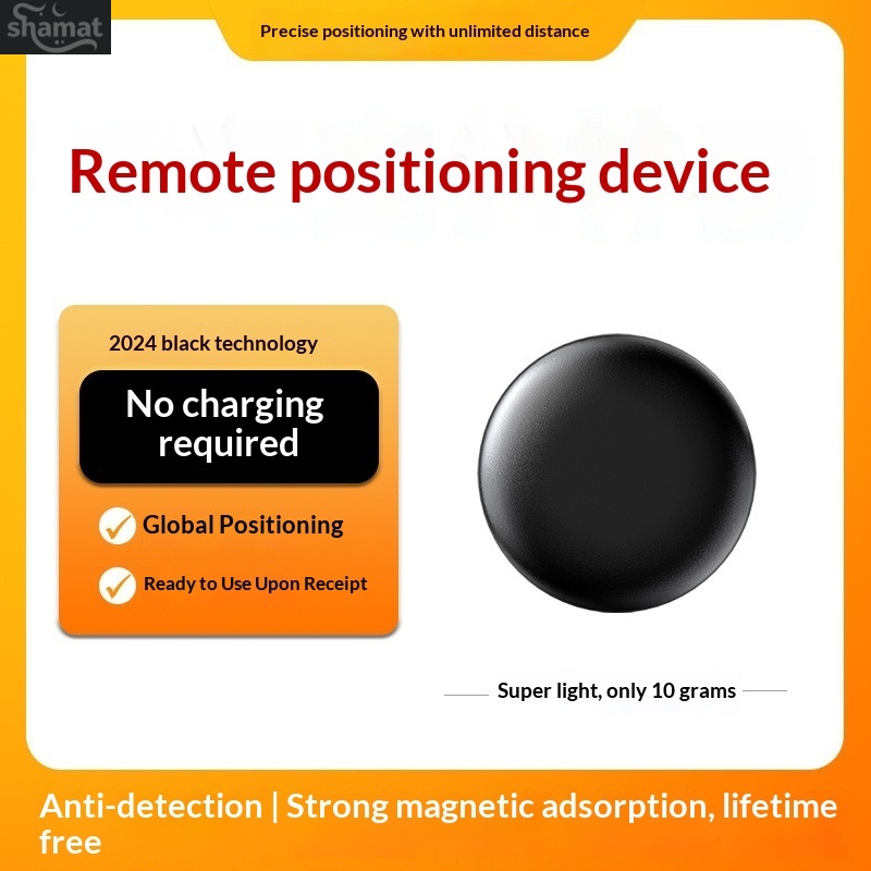 Polygon Shell Pet Bluetooth GPS Tracker, Compatible with iOS & Android, Remote Binding/Unbinding, Pet Lost Alarm Device