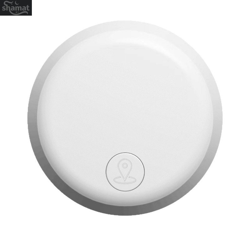 Round Bluetooth Anti-lost Tracker, Two-way Alarm & One-click Finder, Long Standby Item Locator for Keys, Bags & Pets