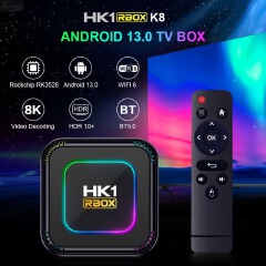 HK1 RBOX K8 Android 13.0 TV Box, Rockchip RK3528, 8K Decoding WiFi6 BT5.0 Set-top Box
