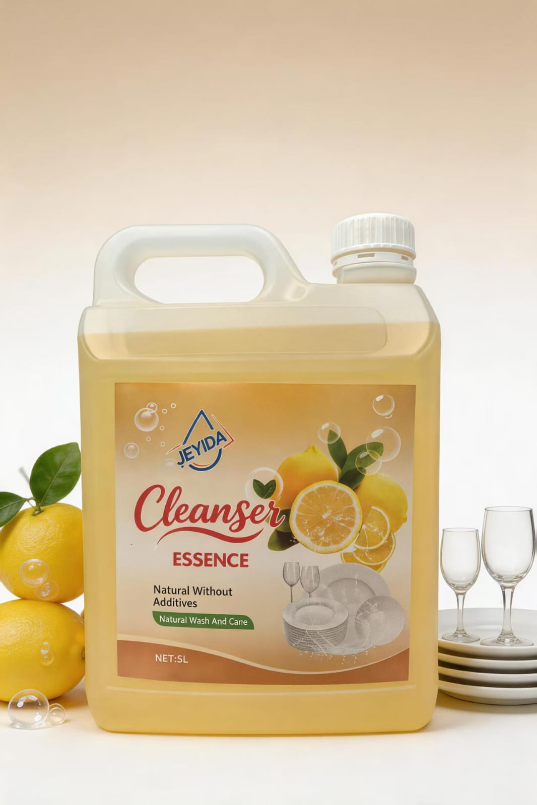 Lemon Dishwashing Liquid Cleanser Essence 5L
