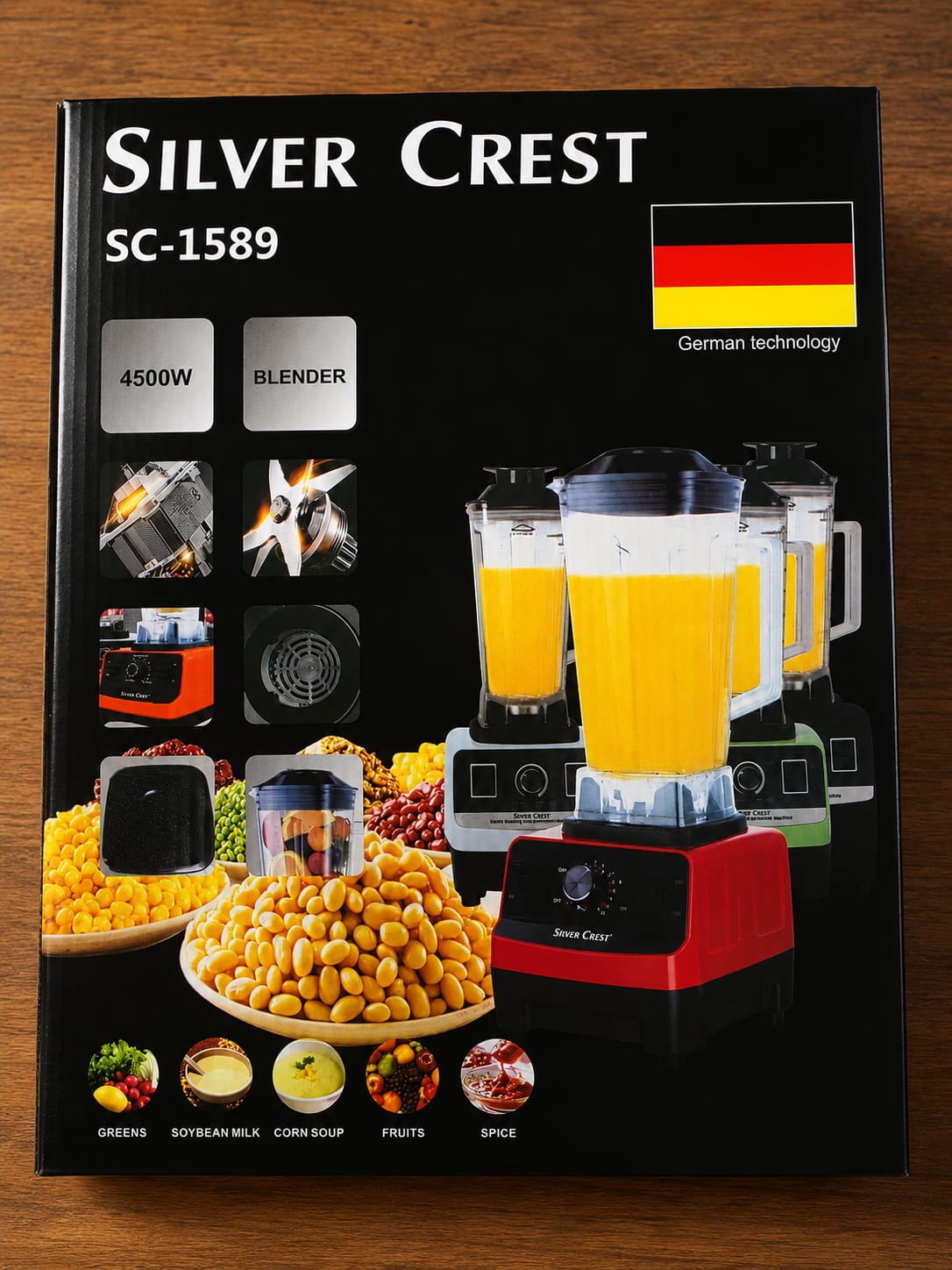 SILVER CREST Commercial Heavy Blender 2 In 1 4500 Watts Double Jug With Grinding Machine And Grinder 🔥OFFER silver crest Silver Crest Heavy Duty Commercial Pro Blender +Grinder Jar SUPER STRONG💯🔥