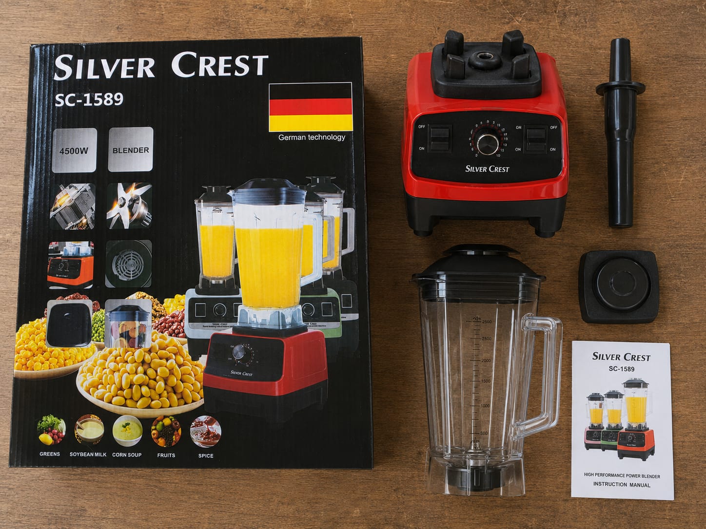 SILVER CREST Commercial Heavy Blender 2 In 1 4500 Watts Double Jug With Grinding Machine And Grinder 🔥OFFER silver crest Silver Crest Heavy Duty Commercial Pro Blender +Grinder Jar SUPER STRONG💯🔥