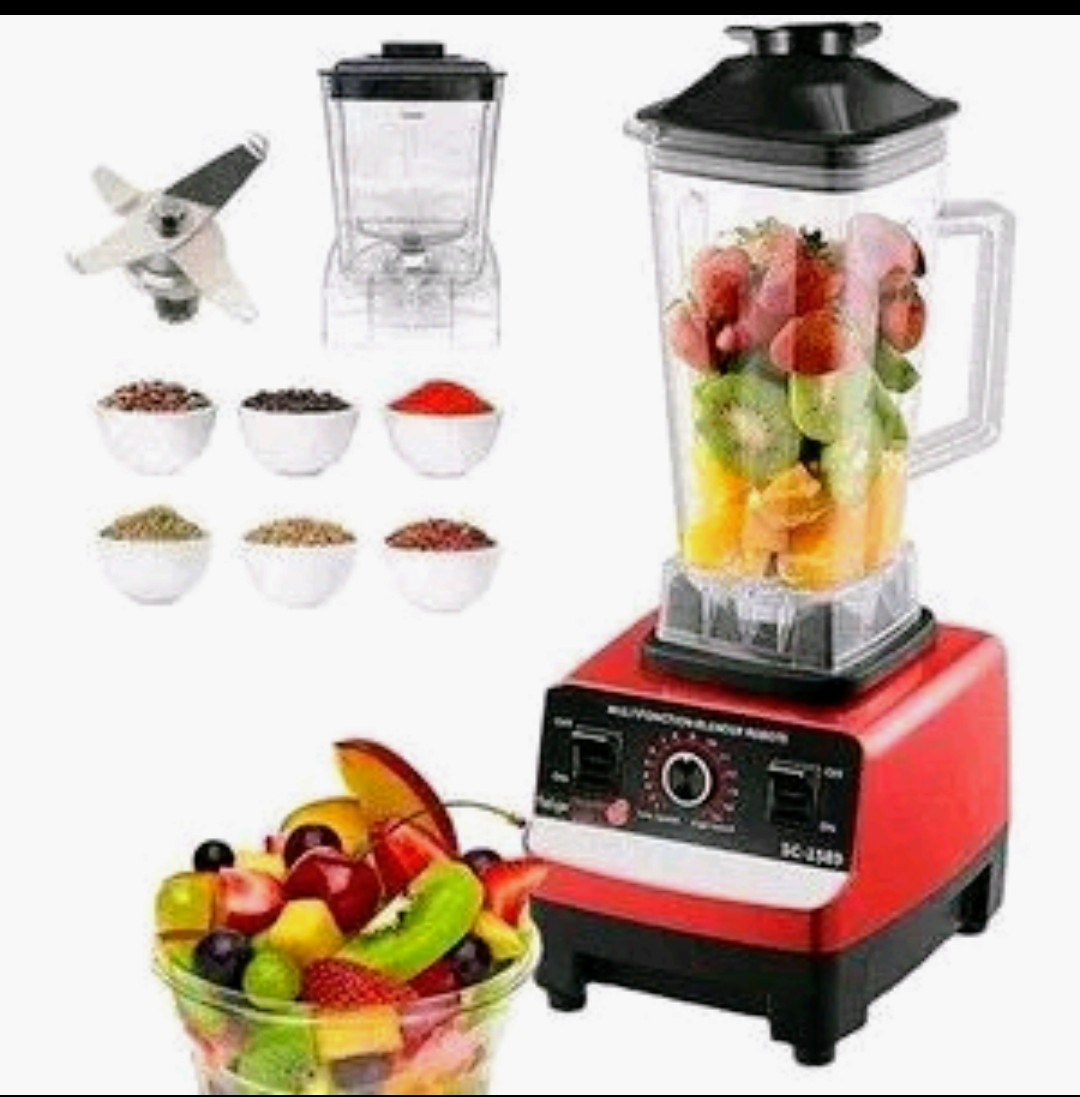 SILVER CREST Commercial Heavy Blender 2 In 1 4500 Watts Double Jug With Grinding Machine And Grinder 🔥OFFER silver crest Silver Crest Heavy Duty Commercial Pro Blender +Grinder Jar SUPER STRONG💯🔥