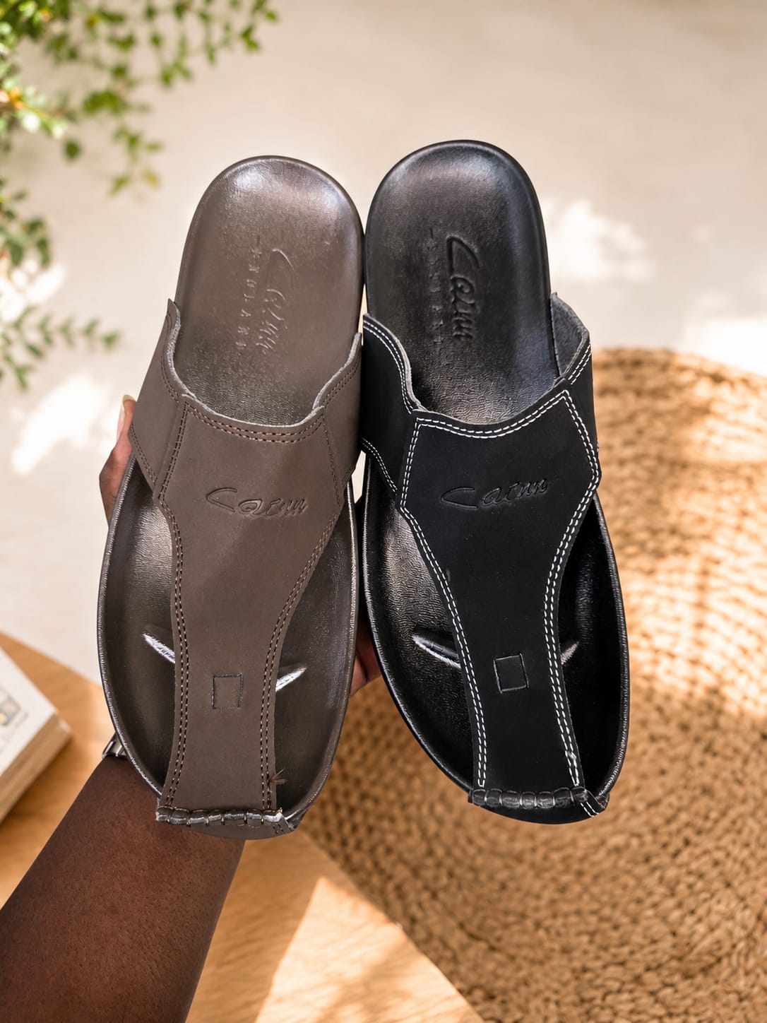⚡[PROMOTION]Quality Sandals Men's Summer Slides Rubber Sole New Sandals and Slippers Men's Sandals Adult Beach Open Shoes Non-slip  Sandals OFFER ADJUSTERBLE SANDALS🔥HIGH QUALITY BLACK/BROWN  💯