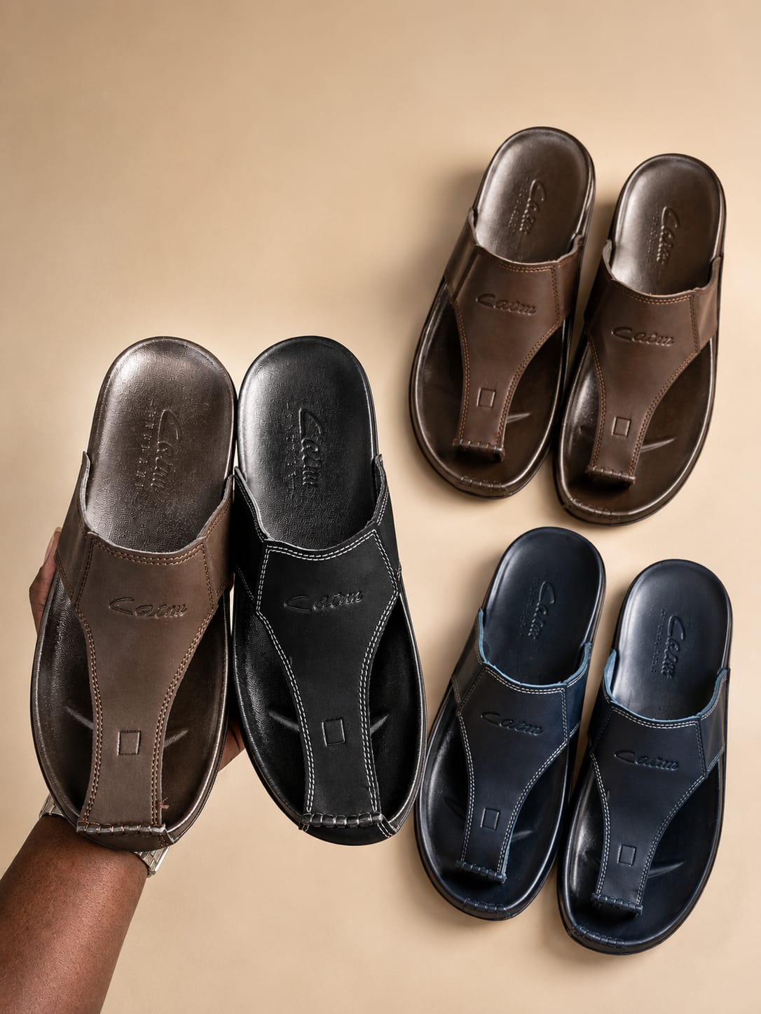 ⚡[PROMOTION]Quality Sandals Men's Summer Slides Rubber Sole New Sandals and Slippers Men's Sandals Adult Beach Open Shoes Non-slip  Sandals OFFER ADJUSTERBLE SANDALS🔥HIGH QUALITY BLACK/BROWN  💯