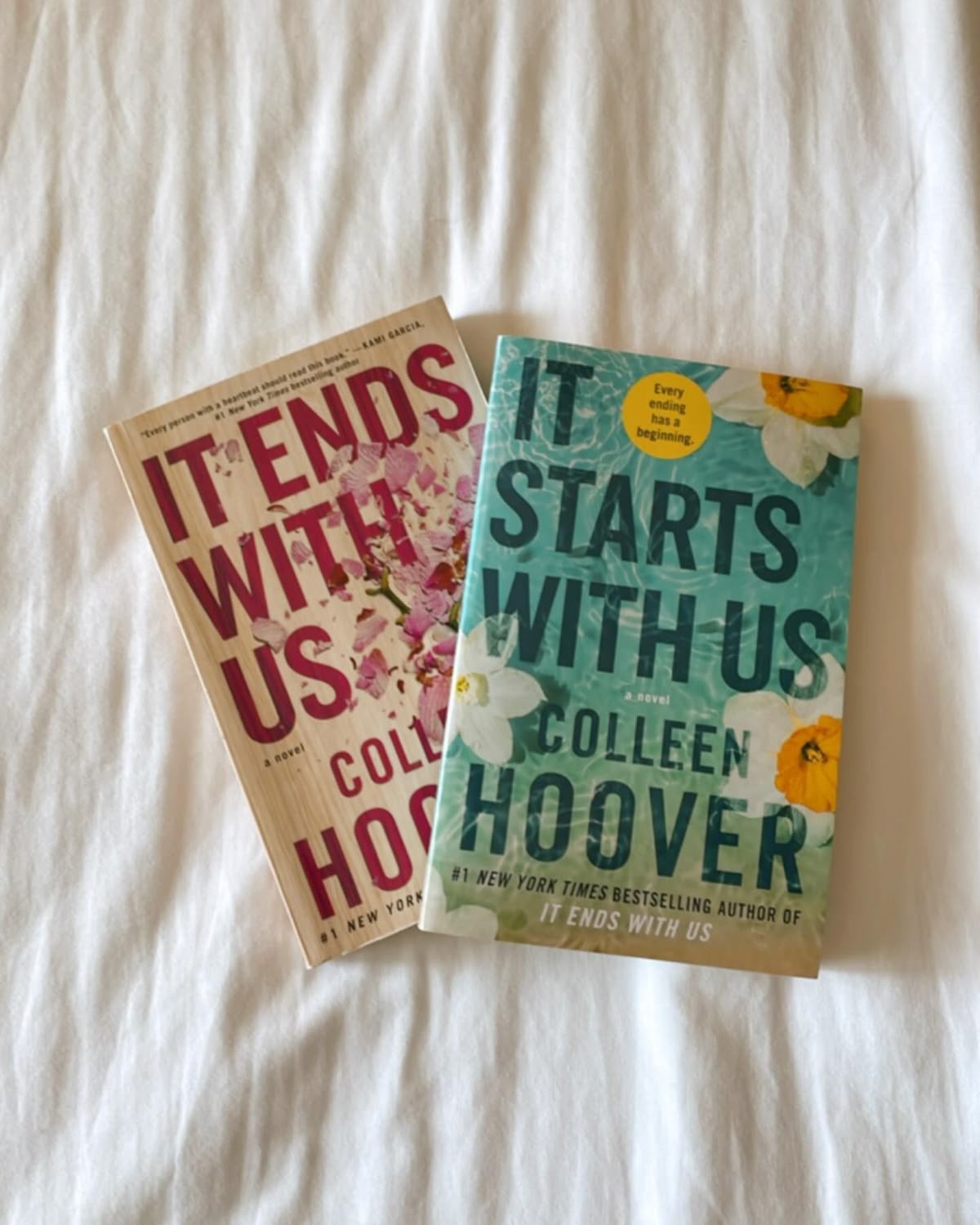 1. It End With Us by Colleen Hoover 2. It Starts With Us by Colleen Hoover