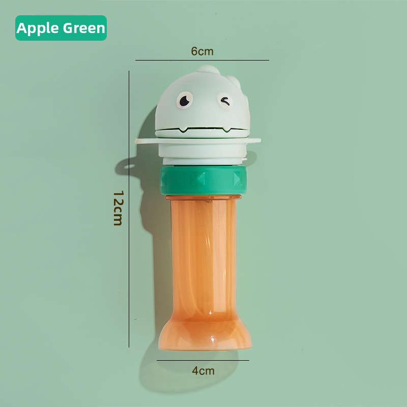 Baby Portable Water Bottle Straw Converter Lid Cartoon Duck Sippy Cap, Leakproof Flip Dust Cover, Detachable Easy Clean Silicone Straw, Fits Most Mineral Water & Juice Bottles, Kids Travel Feeding Acc