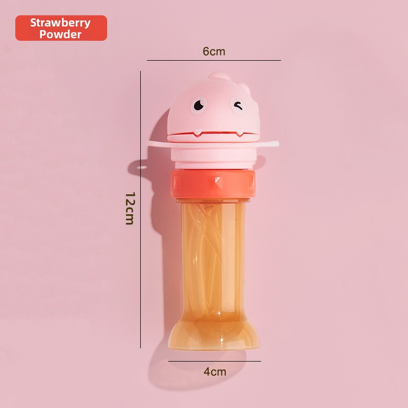 Baby Portable Water Bottle Straw Converter Lid Cartoon Duck Sippy Cap, Leakproof Flip Dust Cover, Detachable Easy Clean Silicone Straw, Fits Most Mineral Water & Juice Bottles, Kids Travel Feeding Acc