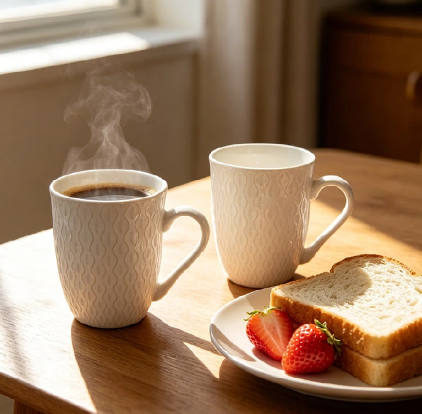 High Quality Set of 6pcs 360ML High Quality Ceramic Mugs, Durable Coffee Tea Milk Water Cups, Multipurpose Household Drinking Mugs tea cup, coffee mug