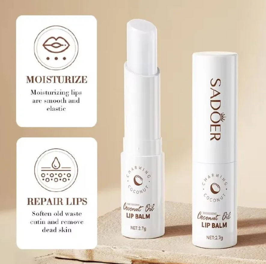 Lip gloss Coconut Brightening Lip Balm Moisturizing Anti Cracking Hydrating Repair Nourishing Lipstick Lips oil Skin Care Products
