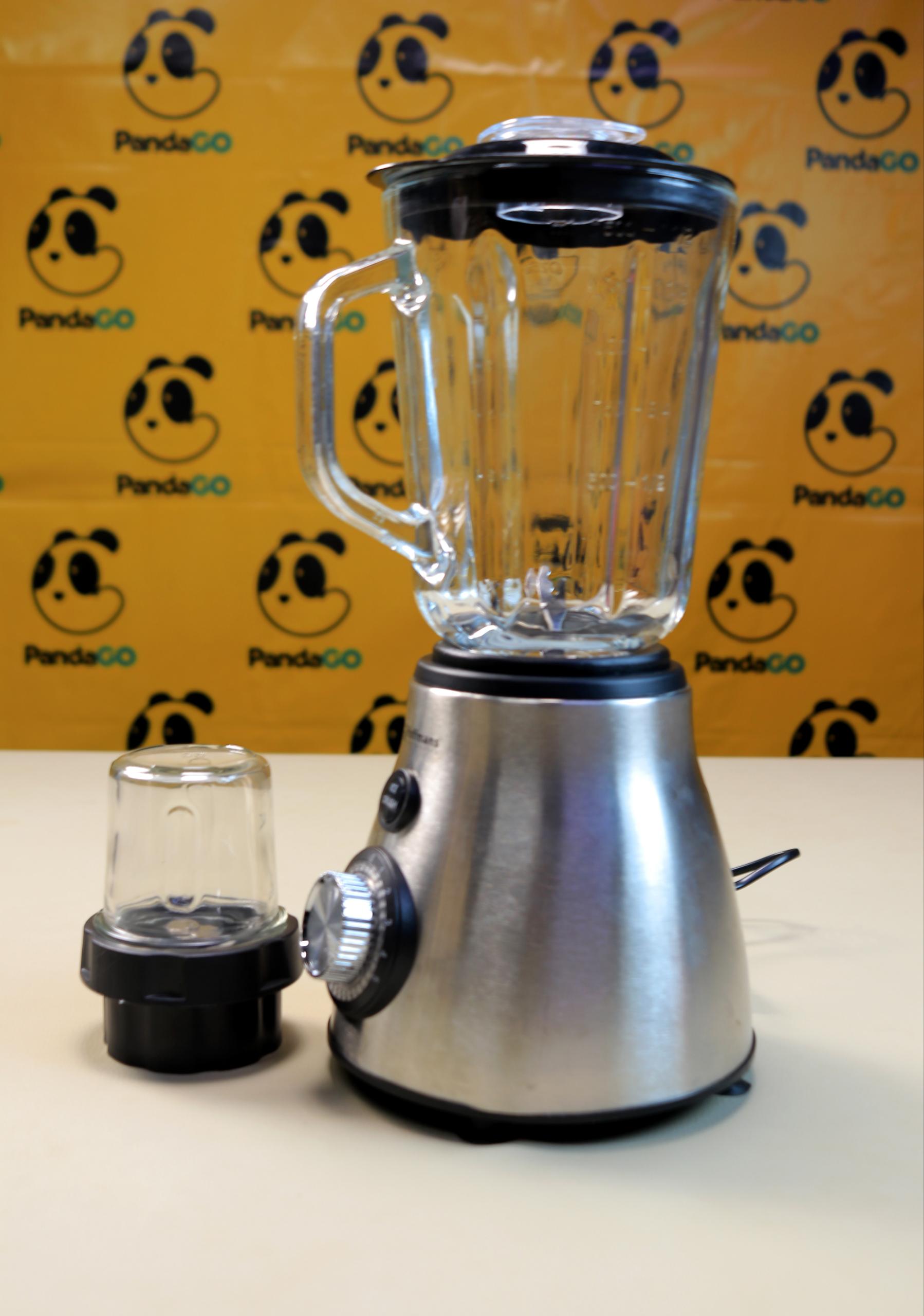 Hoffman HM-2063 2-in-1 Electric Blender and Dry Grinder - 1.5L Glass Jug & Heavy Duty Motor