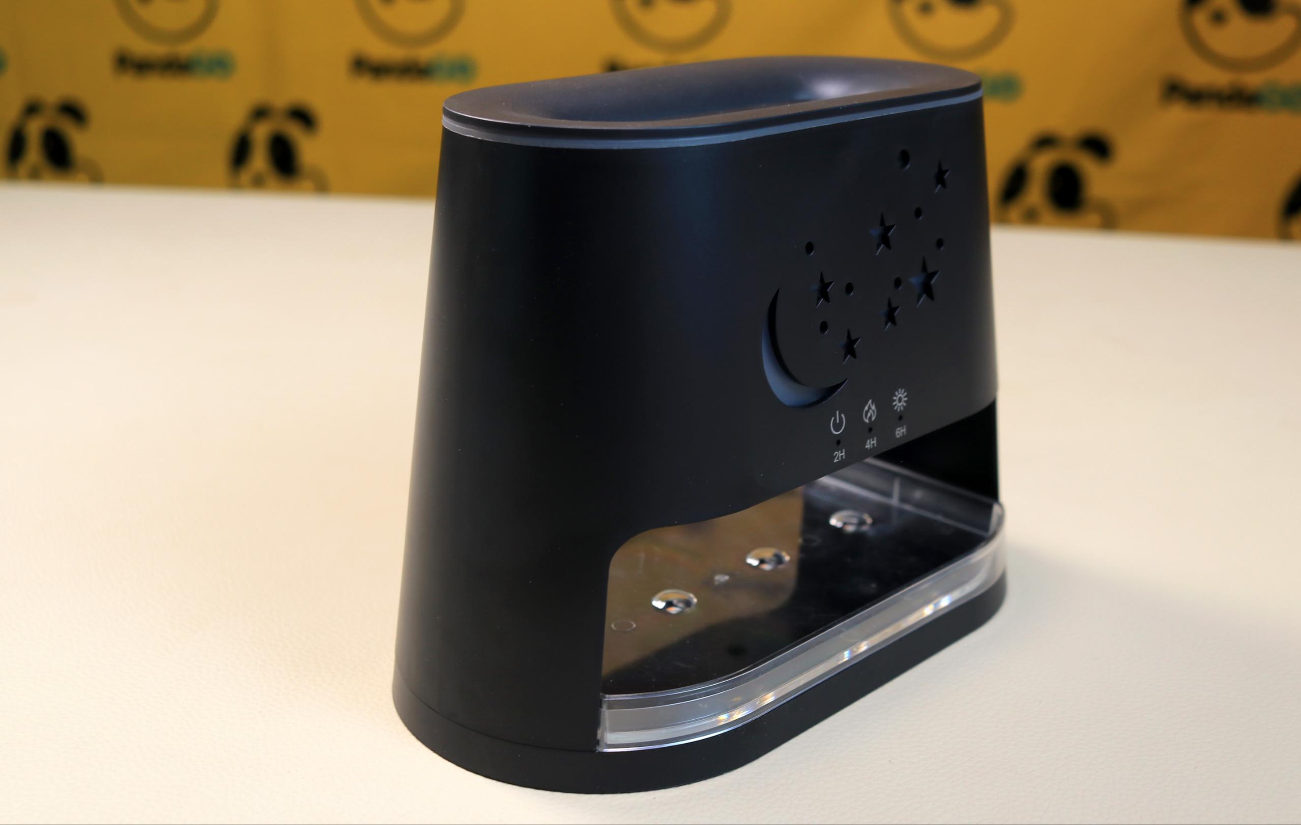 HOLDMAY KP-6059 Aroma Diffuser & Humidifier – Colorful LED Flame Effect, Salt Stone Base, Moon & Stars Night Light