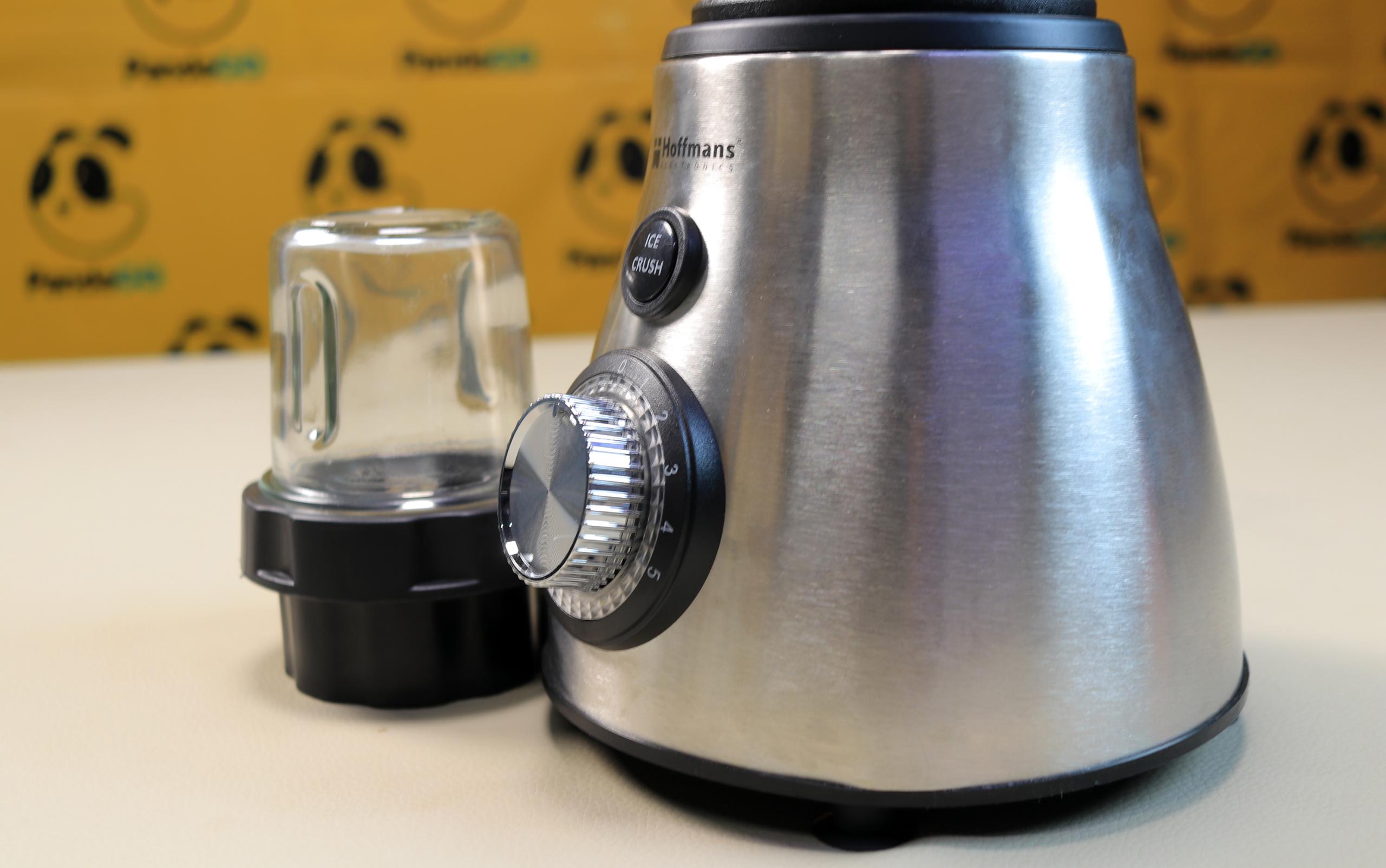 Hoffman HM-2063 2-in-1 Electric Blender and Dry Grinder - 1.5L Glass Jug & Heavy Duty Motor