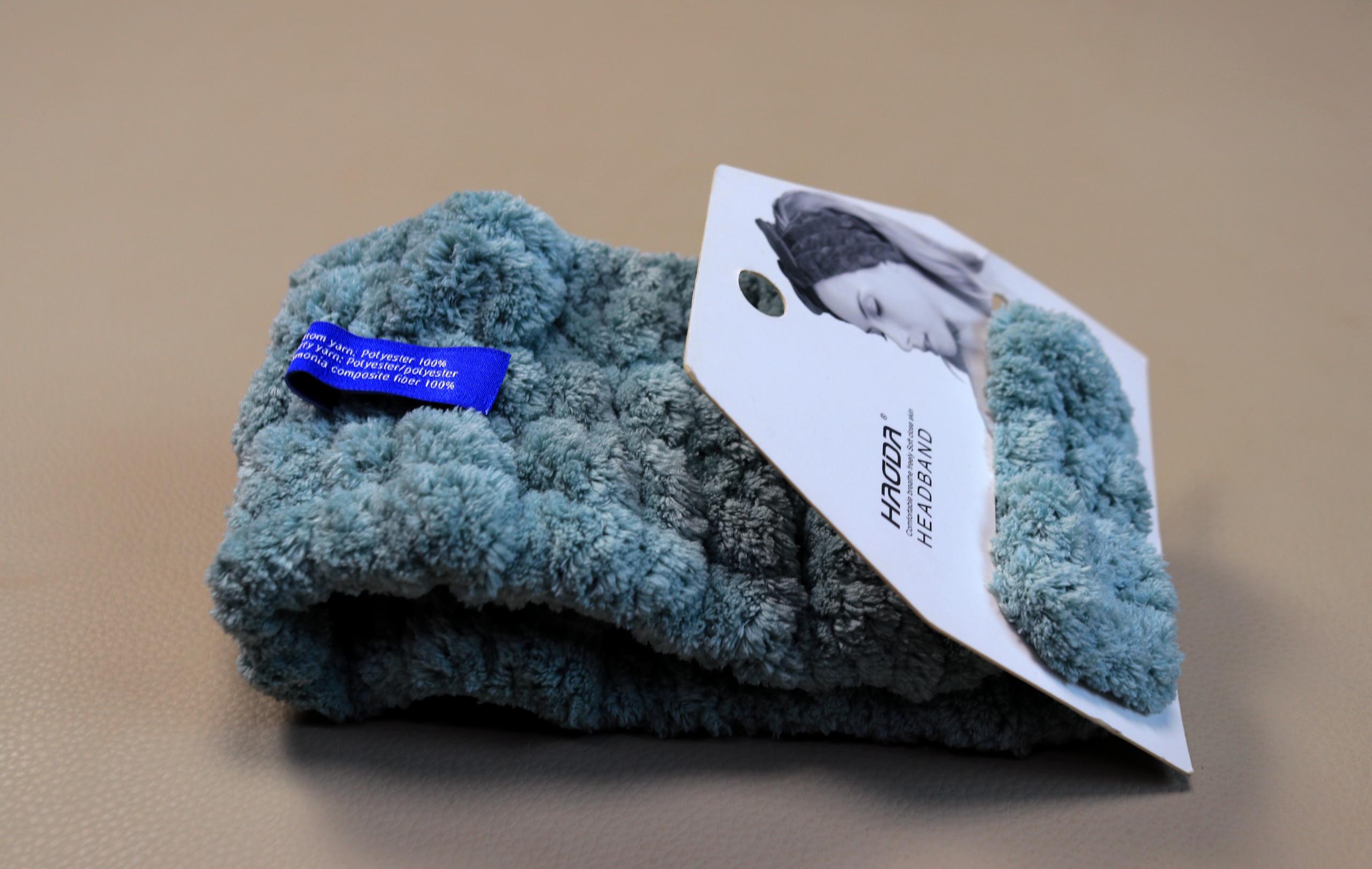 HAODA HD-7390 Plush Spa Headband – Ultra-Soft Fluffy Hairband for Skincare, Makeup & Face Wash