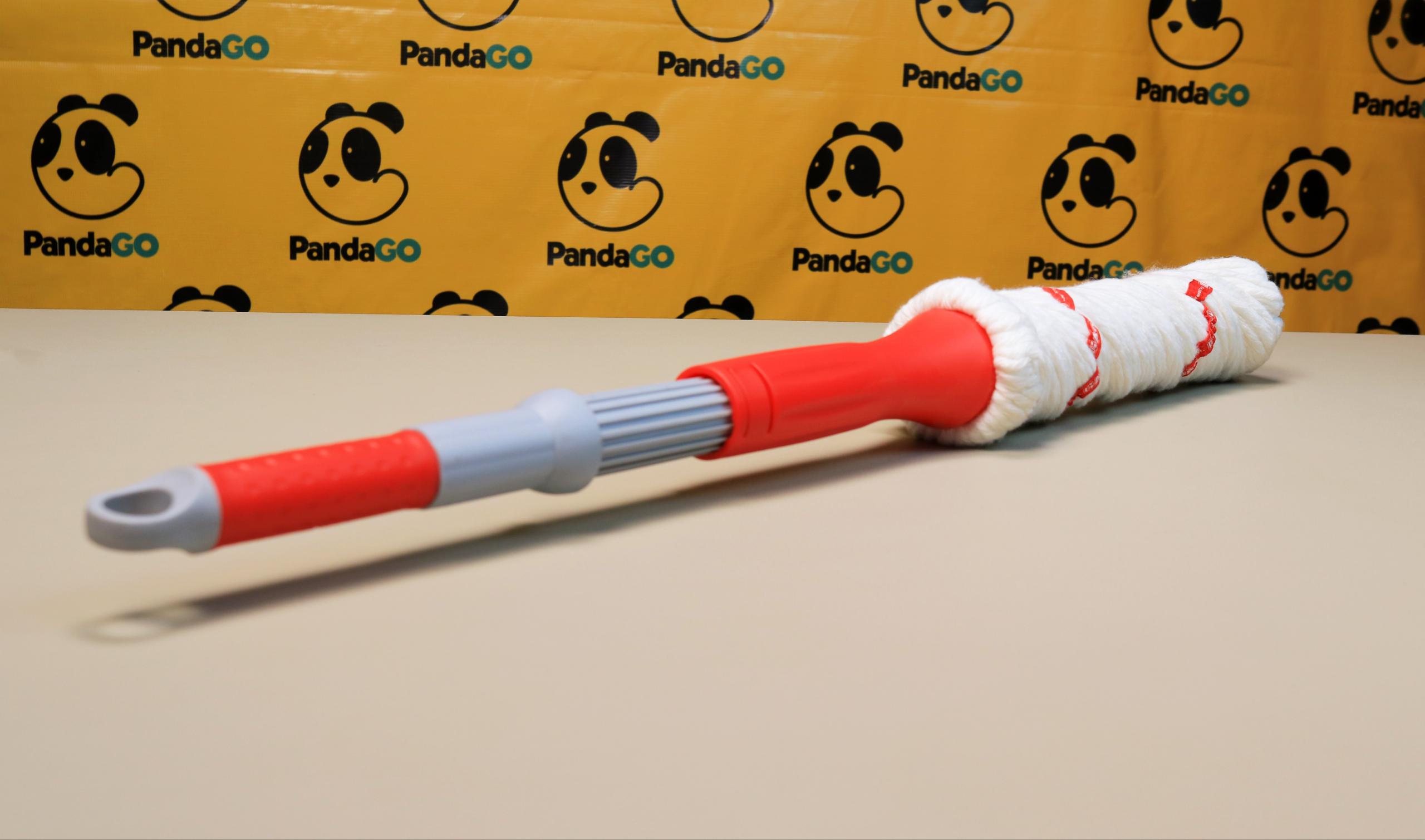 Self-Wringing Twist Mop with Super Absorbent Cotton String Head | Hands-Free Easy Squeeze Floor Cleaning Mop for Hardwood, Tile, & Laminate