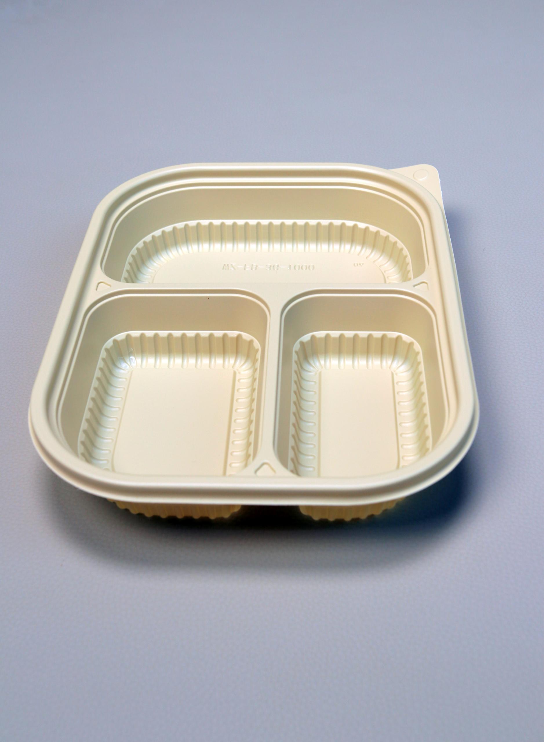 3-Compartment Food Plate with Matching Lid – Divided Meal Serving Plate for Lunch, Food Packing, Takeaway and Everyday Use