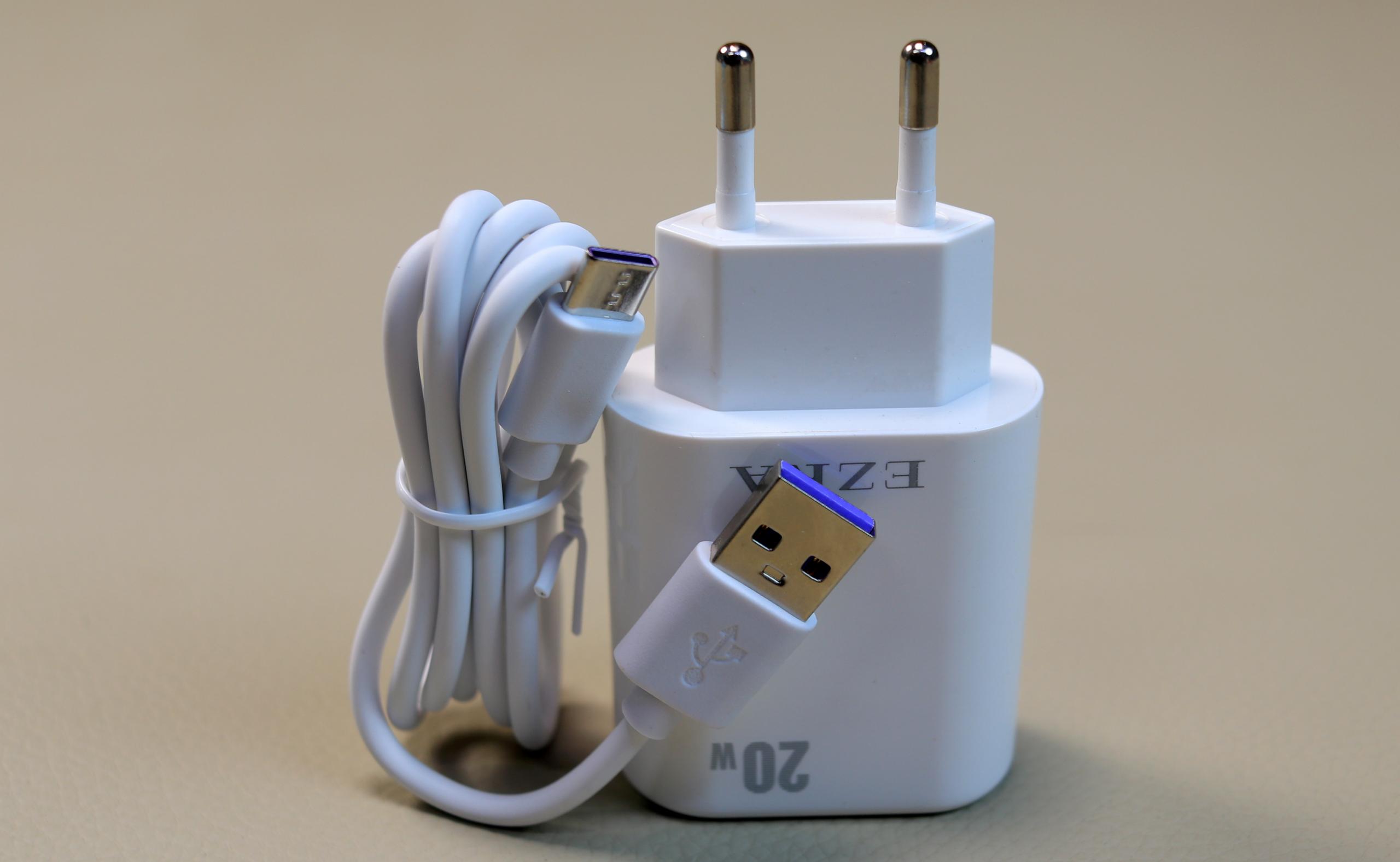 EZRA HC177 20W QC 3.0 Fast Charger with USB-A Port & USB-C Charging Cable – Quick Charge Power Adapter