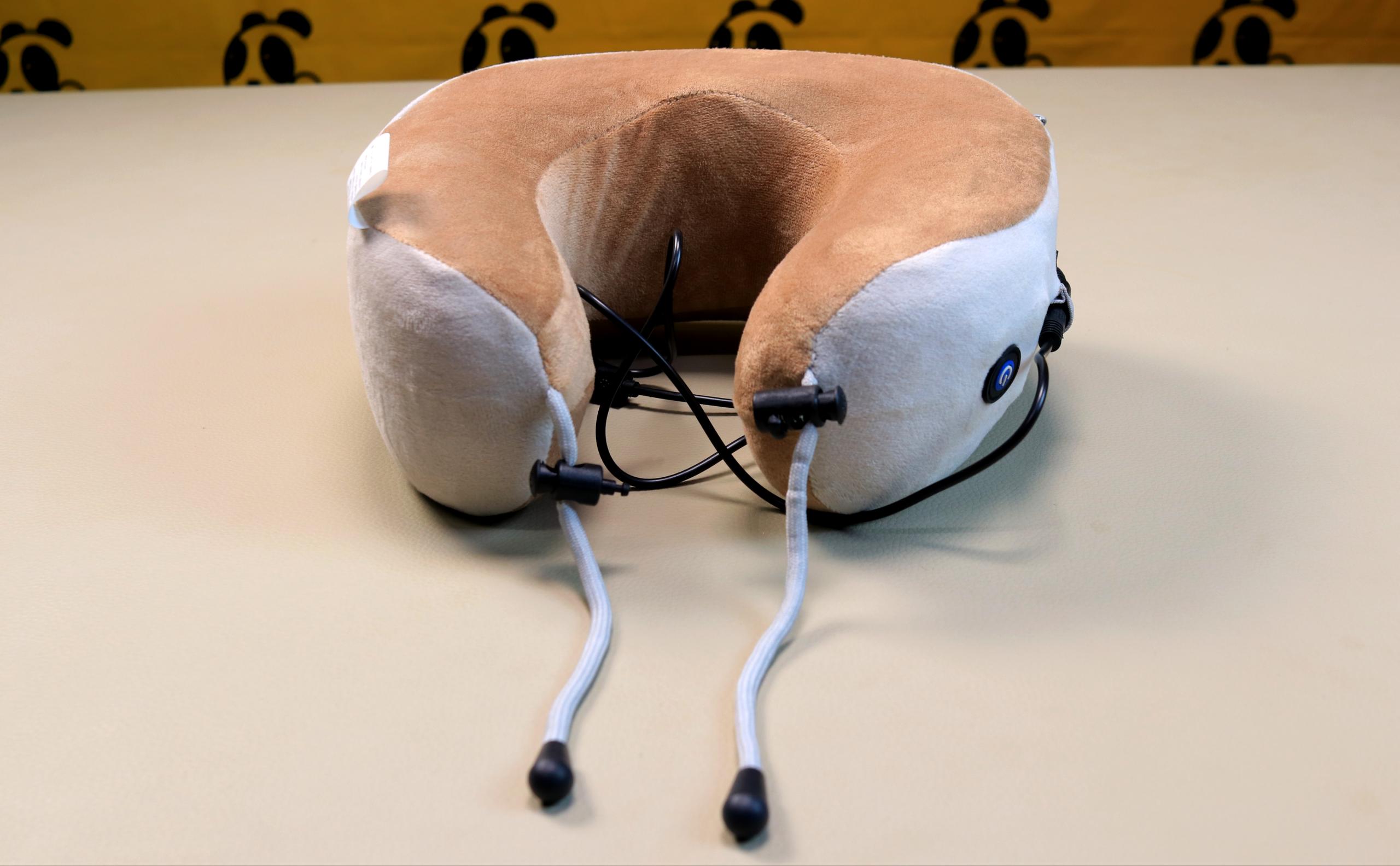Ergonomic U-Shaped Massage Pillow with Heat and Multi-Mode Settings for Neck Pain Relief and Travel