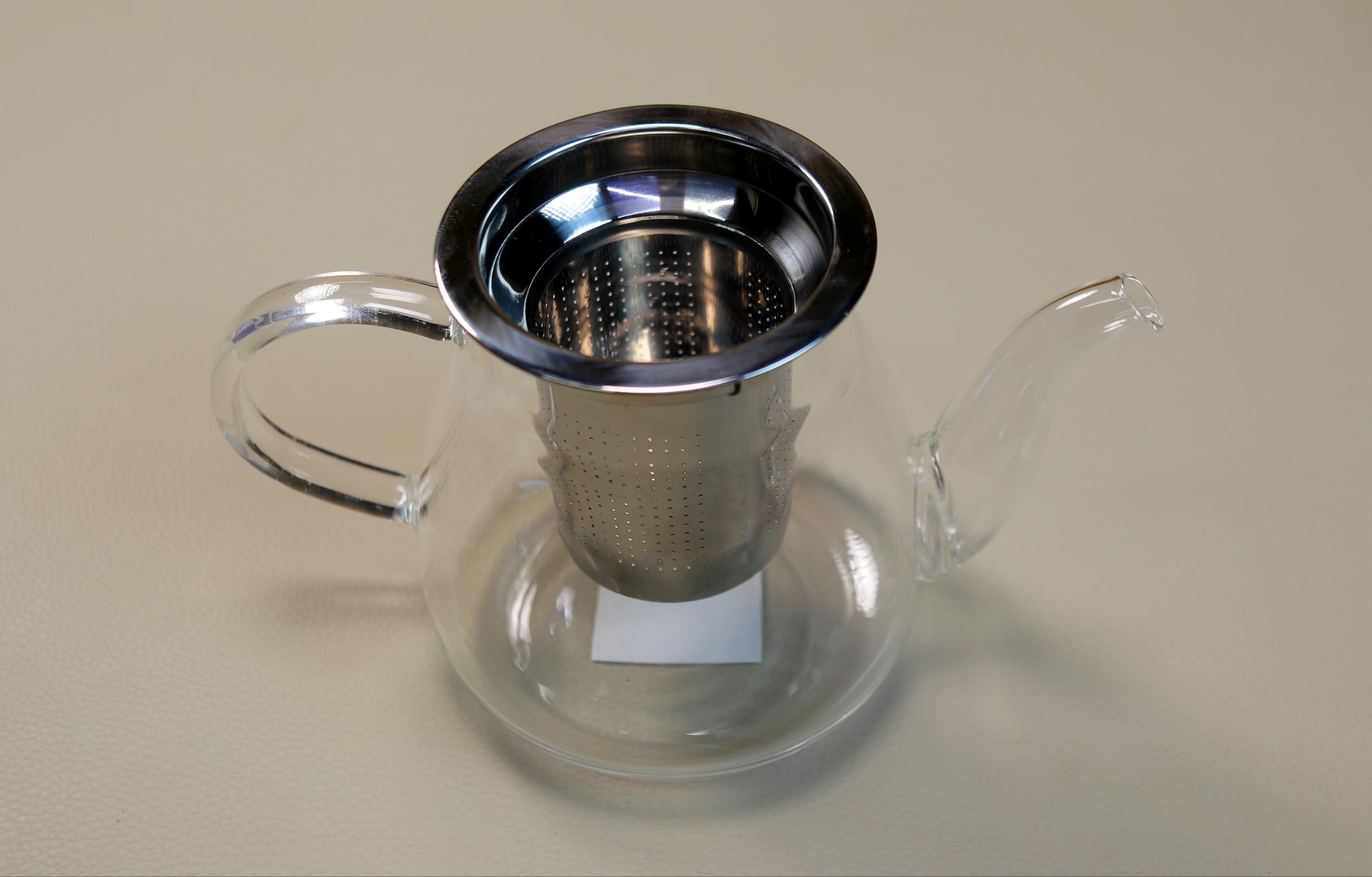 Heat-Resistant Clear Glass Teapot with Removable Stainless Steel Mesh Infuser – Loose Leaf Tea Maker Pot with Non-Drip Spout for Home, Office & Teatime
