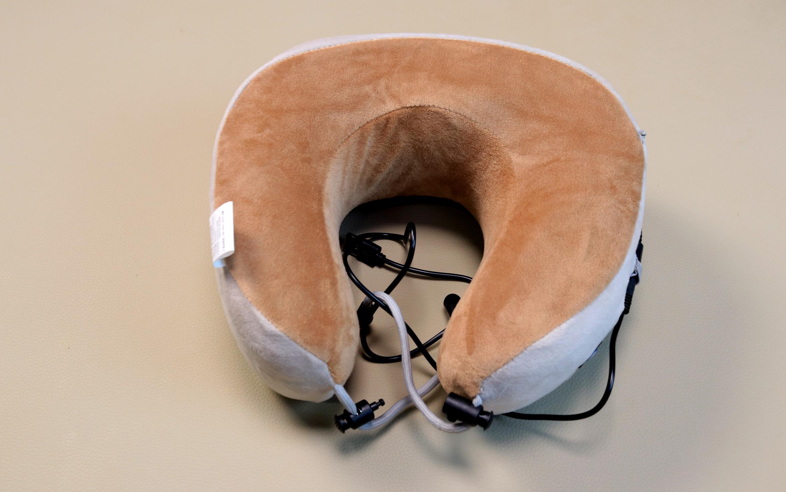 Ergonomic U-Shaped Massage Pillow with Heat and Multi-Mode Settings for Neck Pain Relief and Travel