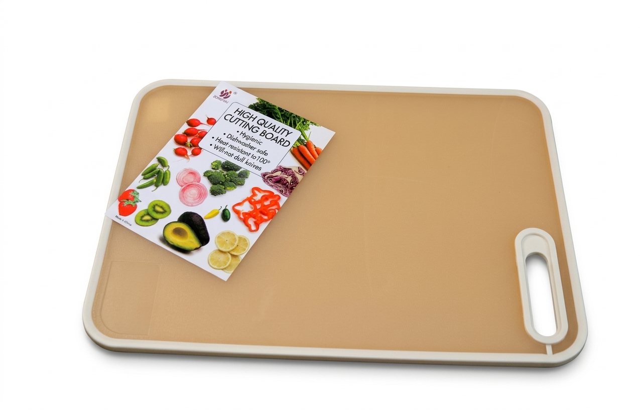 ZONGYOU Non-Slip Kitchen Chopping Board – Hygienic Food Prep Surface, Heat Resistant to 100°C for Vegetables, Fruits & Meat