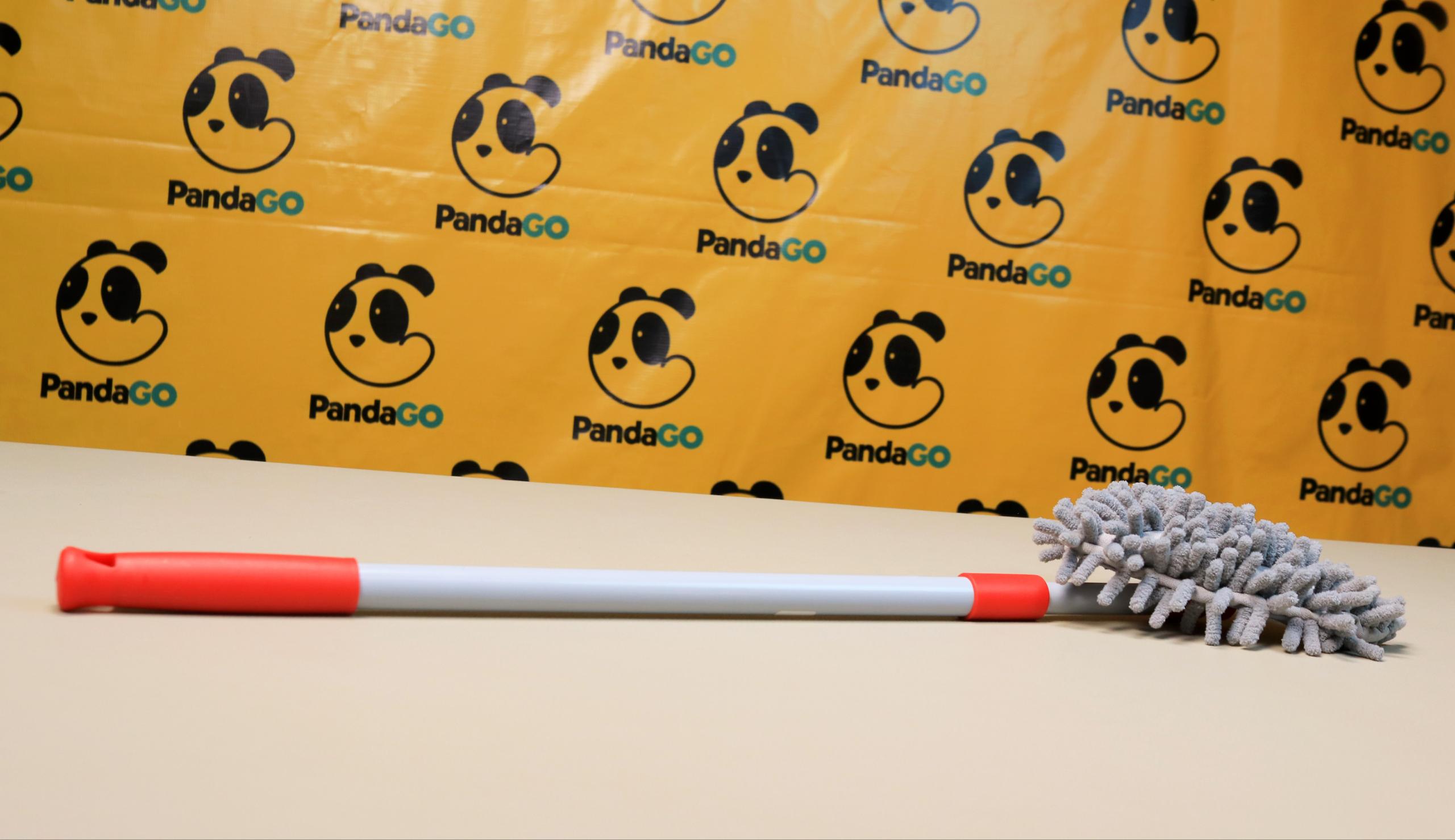 Triangular Microfiber Wall & Floor Dust Mop with Extendable Handle | 180° Swivel Cleaning Duster Pad for Baseboards, Ceilings, Windows, & Tight Corners