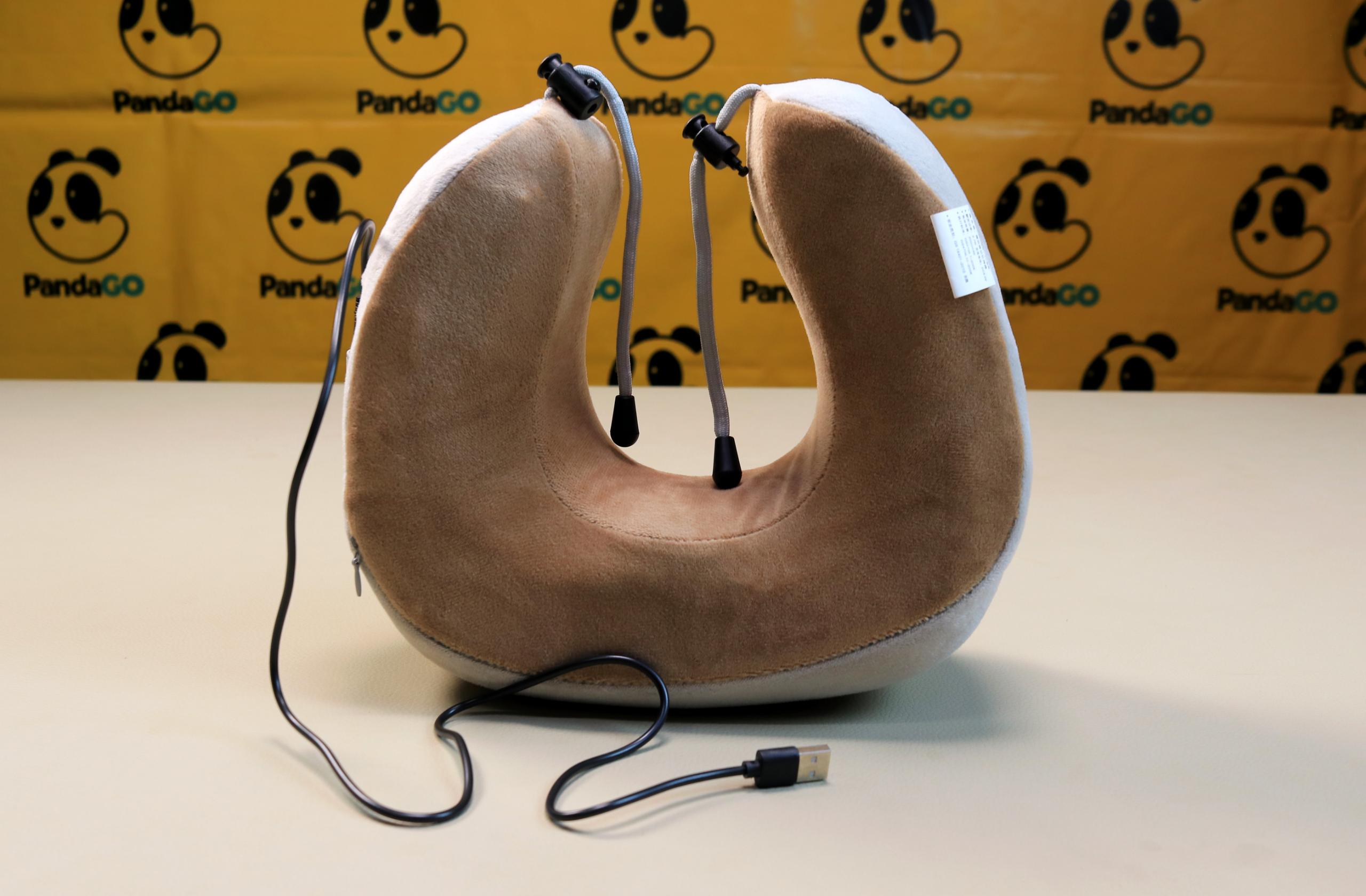 Ergonomic U-Shaped Massage Pillow with Heat and Multi-Mode Settings for Neck Pain Relief and Travel