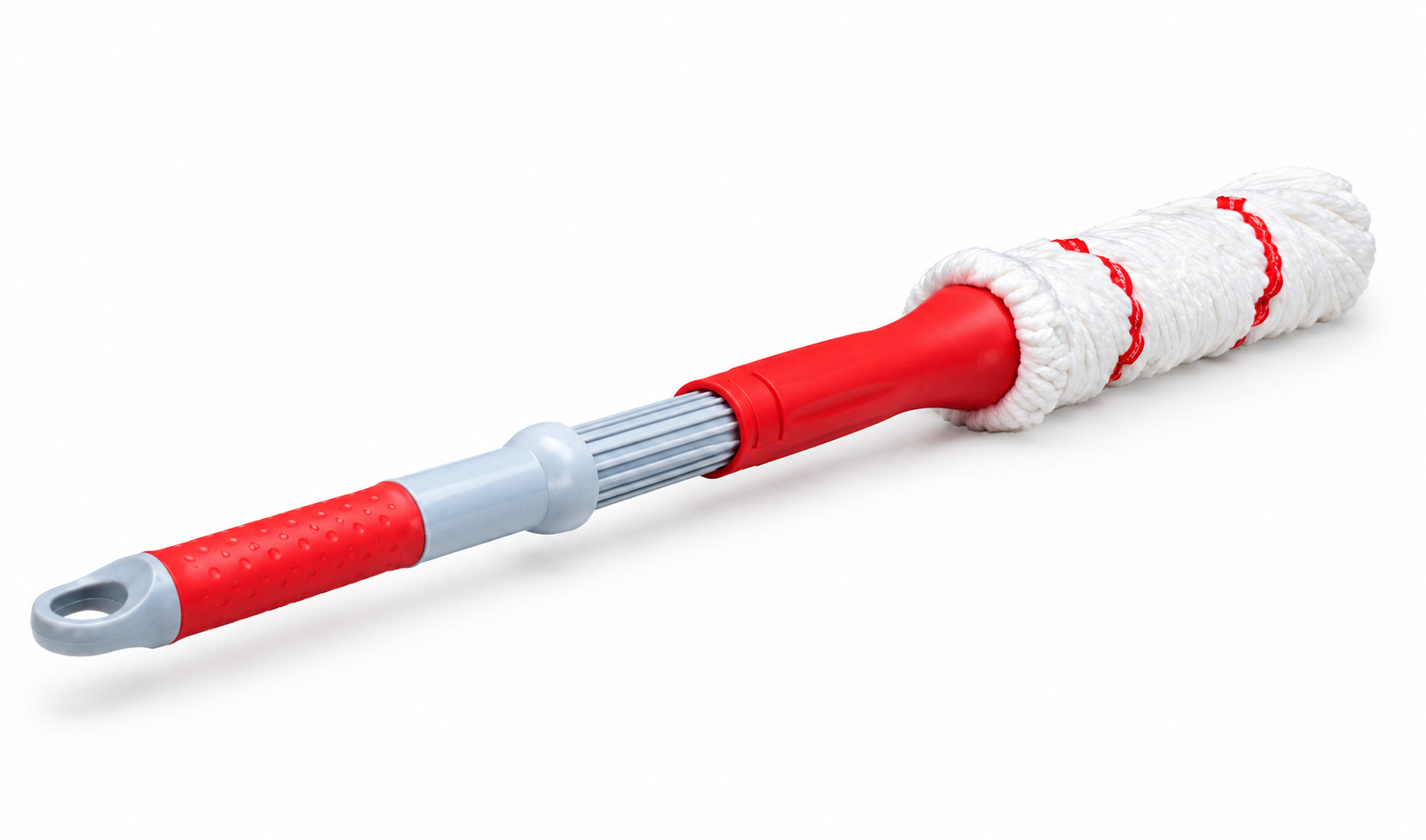 Self-Wringing Twist Mop with Super Absorbent Cotton String Head | Hands-Free Easy Squeeze Floor Cleaning Mop for Hardwood, Tile, & Laminate