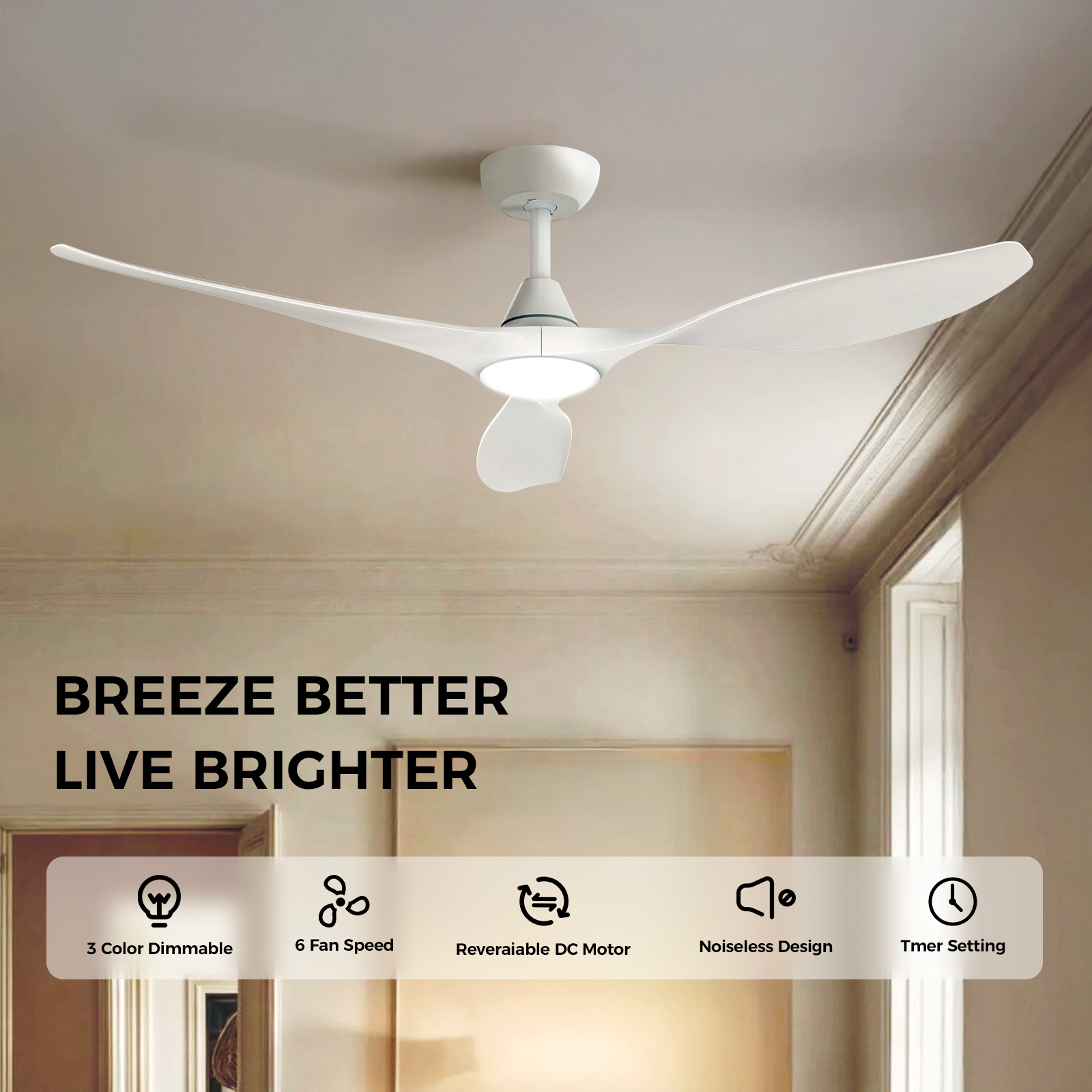 Remote Flash Setup Best price for TALOYA 52 inch Ceiling Fan with Lights Remote Control ...
