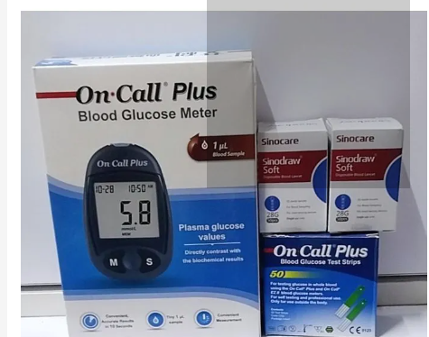 On Call Plus Blood Glucose Test Full Kit
