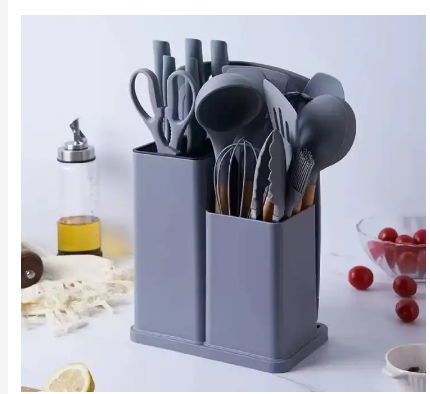 A 19pcs silicon spoons and knives. available at affordable price and of very high quality