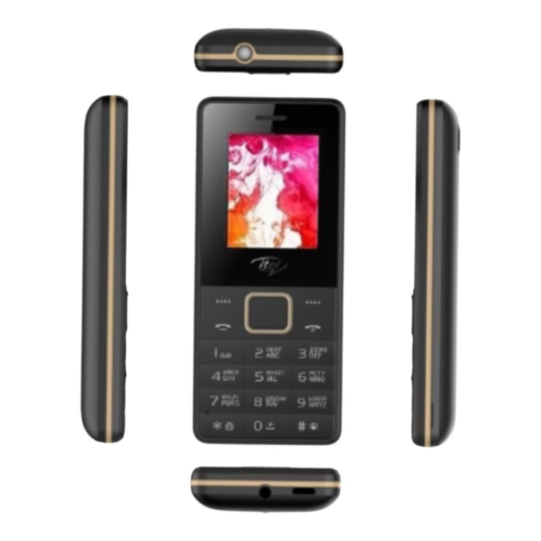 itel 2160 Dual SIM Original Button Phone - KATULULU / KABAMBE / MULIKA MWIZI - 1000mAh, Wireless FM - Black