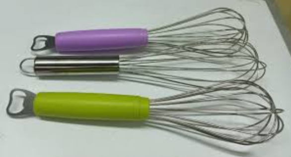 ON OFFER 1Pc Stainless Steel Whisk Mixer with opener Wire Cake Egg Frother Beater Baking Tools Kitchen Tool.