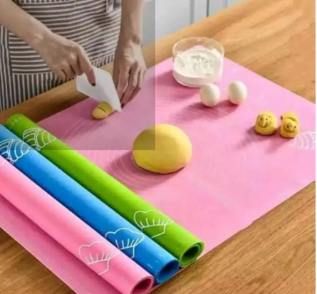 Silicon kneading chapati mats non stick pastry mat with measurement markings