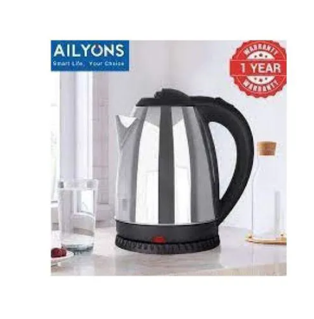 AILYONS1.8L Electric Kettle Water Heater & Boiler Jug Rapid Heating Stainless Steel Kettle 2 litres stainless steel ailyons kettle Durable stainless steel body.